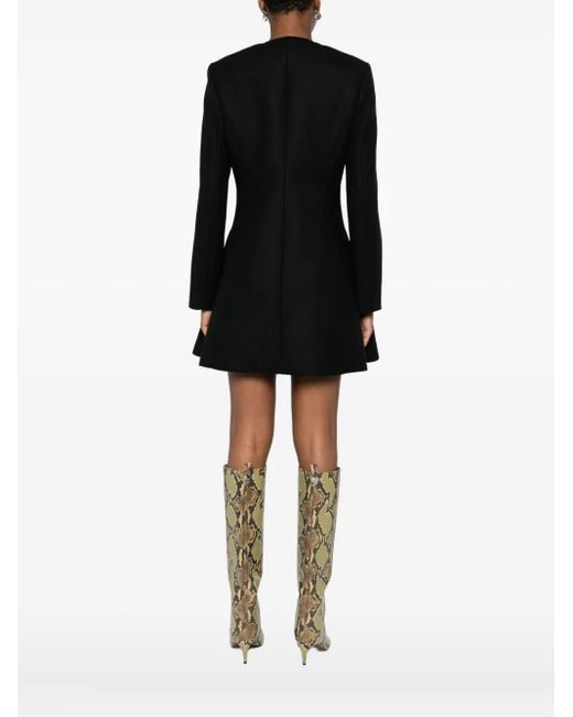 Versace Flared Jas Met Rits in het Black