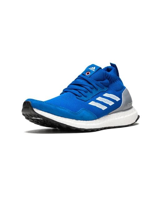 Adidas Blue Ultra Boost Mid 'run Thru Time' Shoes