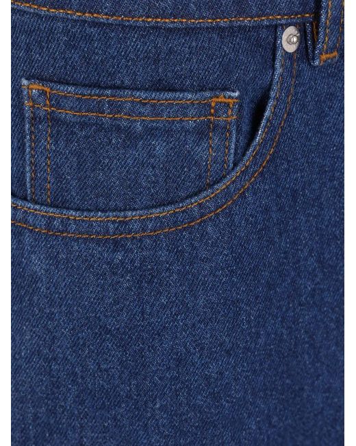 Maison Kitsuné Blue Straight-Leg Jeans for men