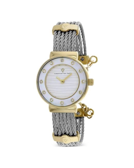 Christian Van Sant Metallic Cavo 28Mm Watch