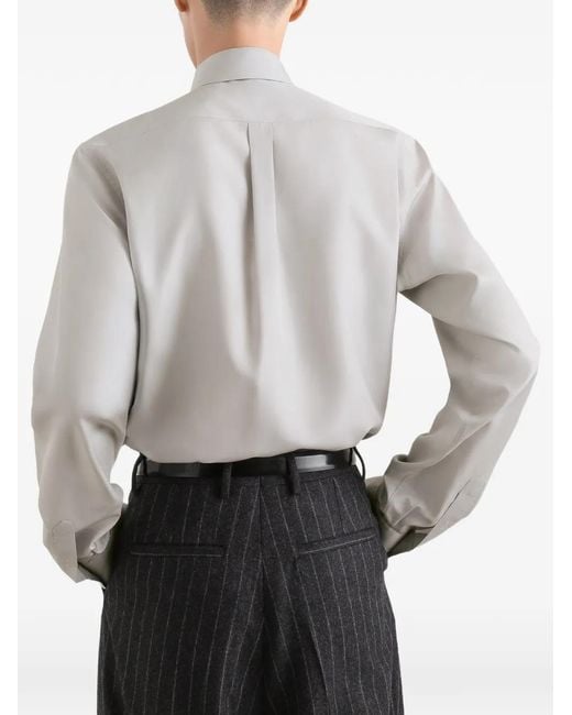 Dolce & Gabbana White Chemise Martini En Crêpe De Chine for men