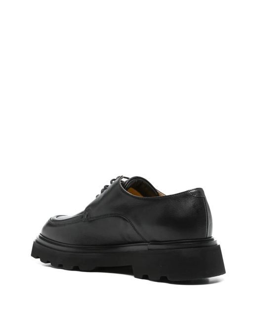 Doucal's Black Leather Loafers