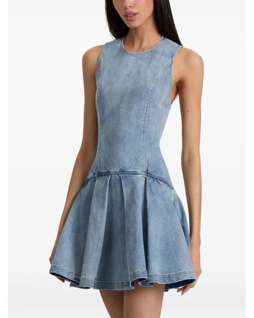 Robe Courte Adley En Jean Alice + Olivia en coloris Blue