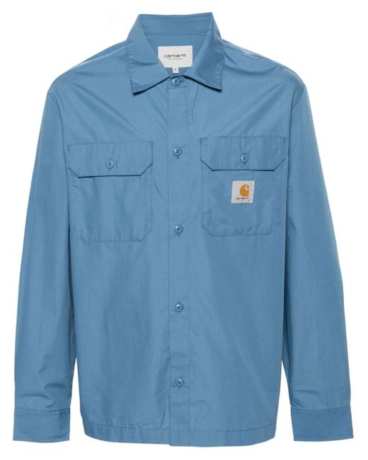 Camisa Craft de popelina Carhartt de hombre de color Blue