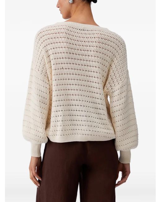 Liu Jo Natural V-Neck Sweater