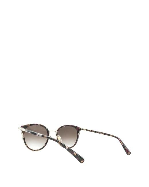 MCM Metallic Round-Frame Marbled-Effect Sunglasses for men