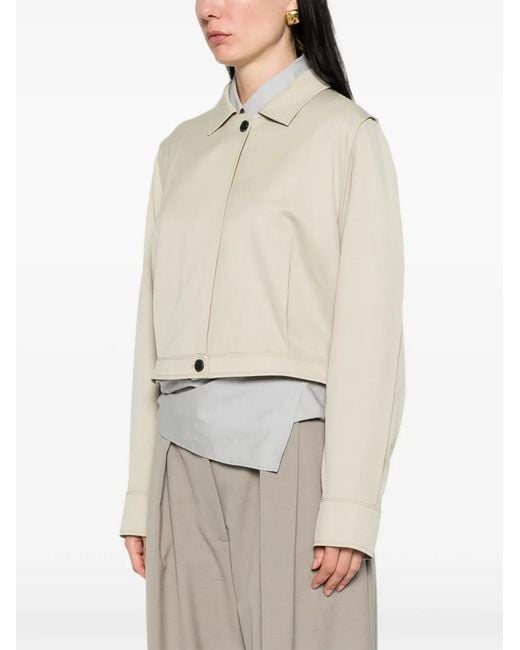 Low Classic White Buttoned Jacket