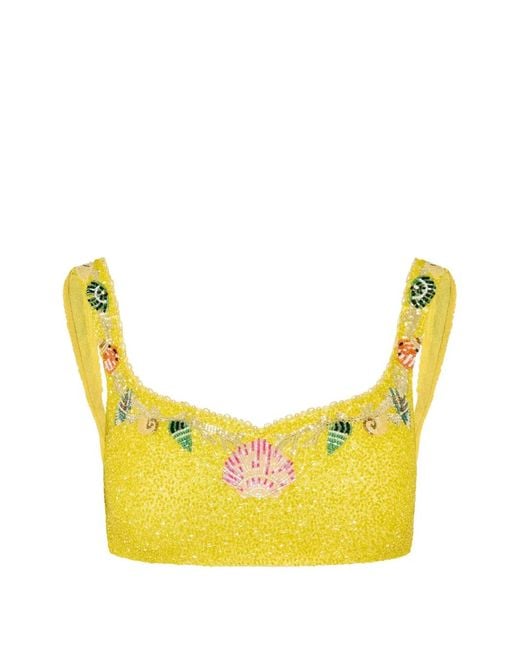 Clio Peppiatt Yellow Marin Tank Top