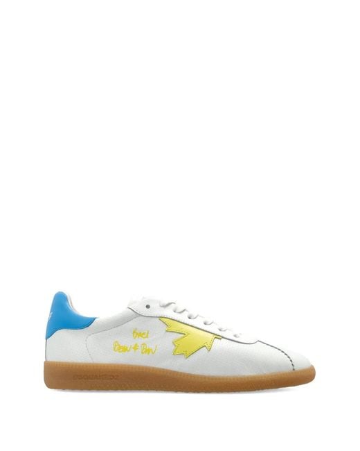 DSquared² Blue Rebel Striped Sneakers