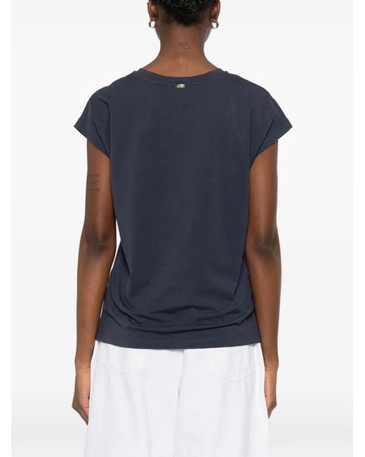 Herno Blue Cotton Polyester T-Shirt