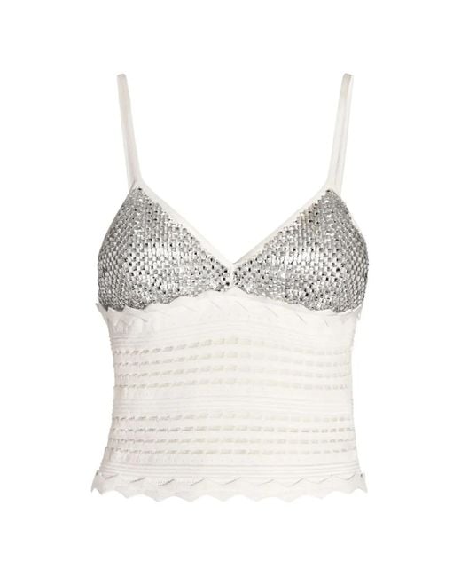 Genny White Textured Top
