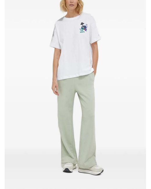Champion Green Logo-Patch Track Pants