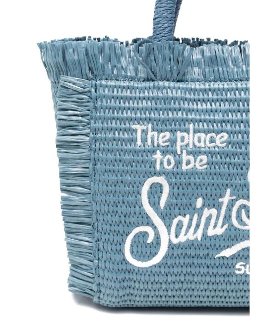 Borsa Tote Vanity Mini di Mc2 Saint Barth in Blue
