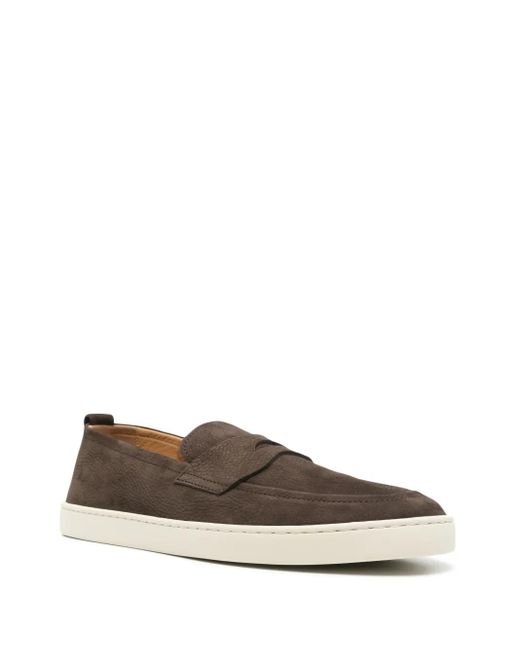 Henderson Brown Suede Loafers for men