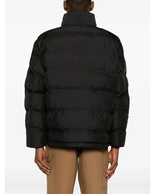 Calvin Klein Black High-Neck Puffer Jacket for men