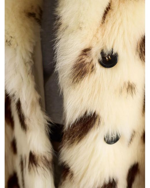 Prada Lammy Coat in het Natural