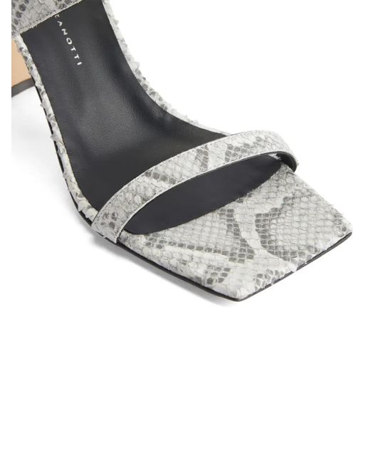 Giuseppe Zanotti Flaminia 85mm レザーミュール Metallic