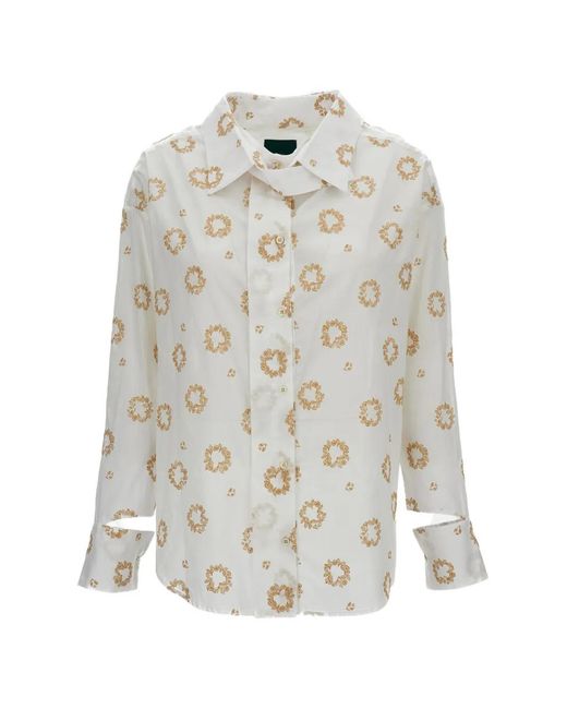 Jejia White Printed Shirt