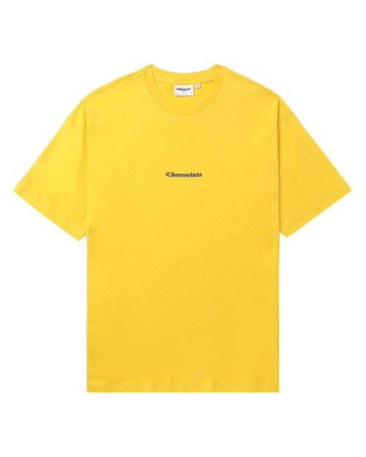Camiseta con logo estampado Chocoolate de hombre de color Yellow