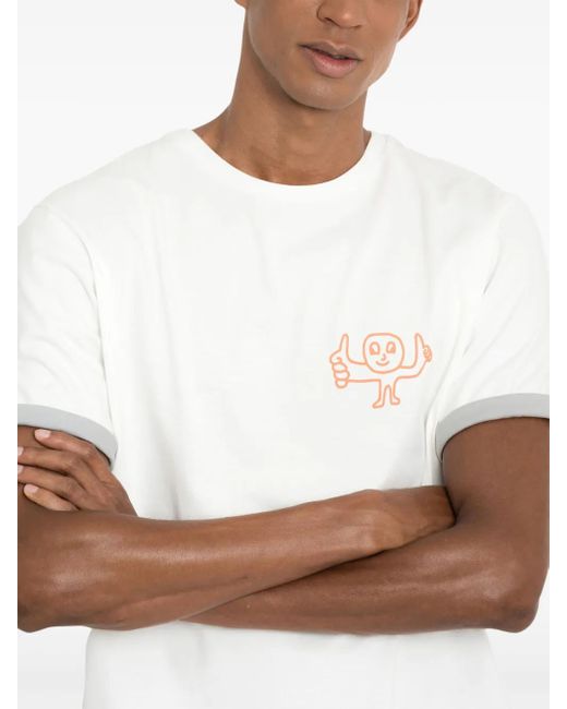 Camiseta con eslogan estampado UMA | Raquel Davidowicz de color White