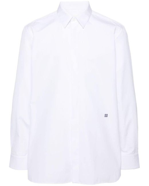 メンズ Givenchy 4g ポプリンシャツ White