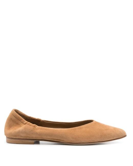 Anna F. Brown Suede Ballet Flats