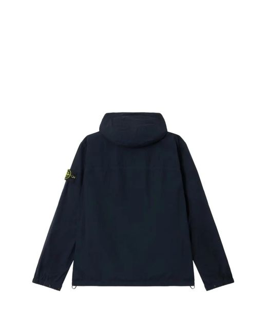 Stone Island Blue "Short Parka" Jacket for men