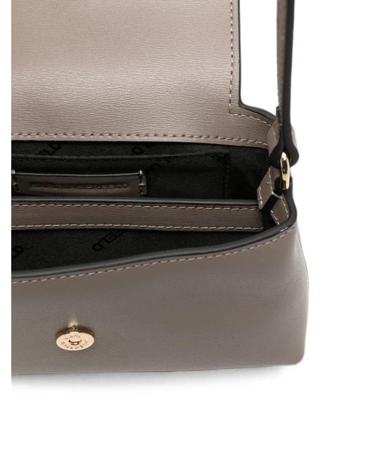 Karl Lagerfeld White K/Autograph Leather Mini Bag