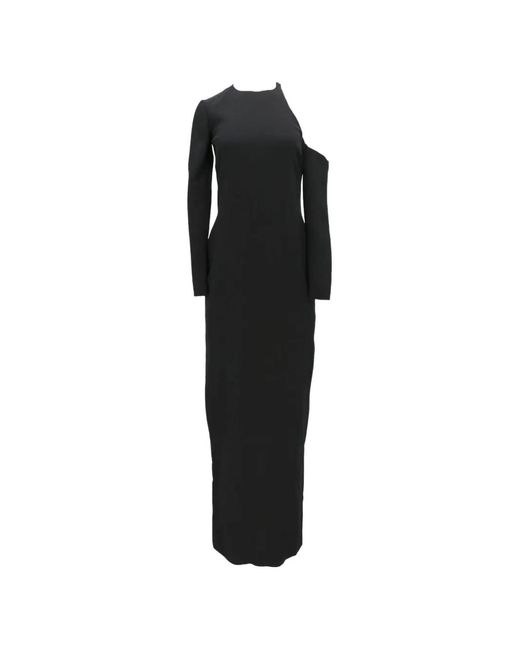 Tom Ford Black Robe Longue À Une Épaule
