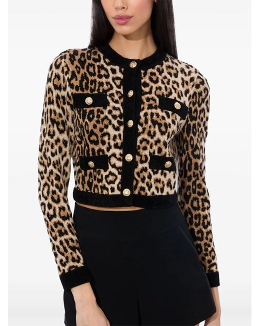 Alice + Olivia Black Claira Cardigan