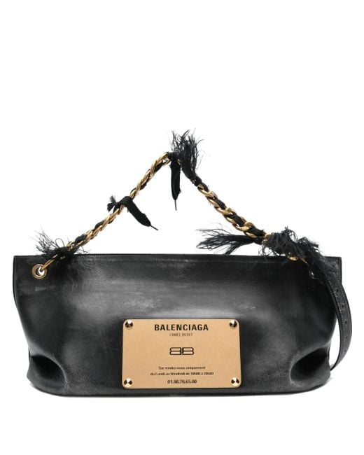 Balenciaga Black Large Lola Shoulder Bag
