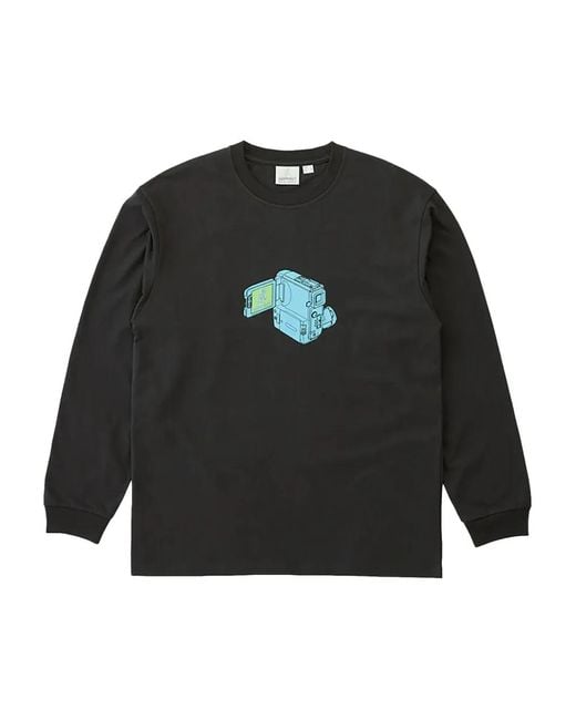 Gramicci Black Graphic-Print Long-Sleeve T-Shirt for men