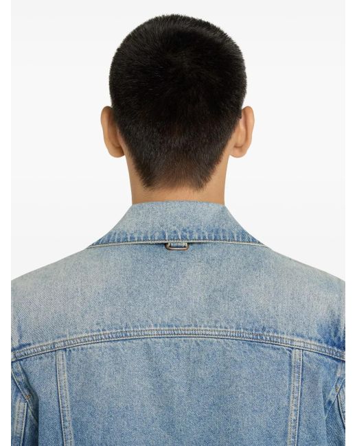 Courreges Denim Jack in het Blue voor heren