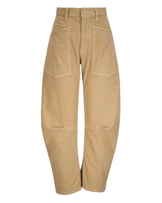 Nili Lotan Shon Corduroy Trousers Natural