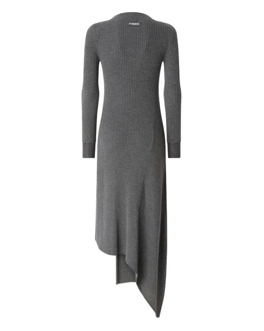 Pinko モックネック ドレス Gray