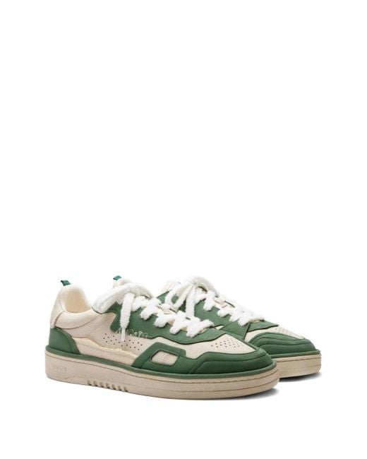 Axel Arigato Green Dice Patchwork Leather Sneakers for men