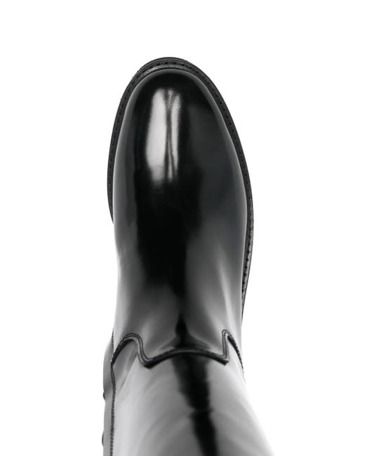 Doucal's バックル レザーブーツ Black