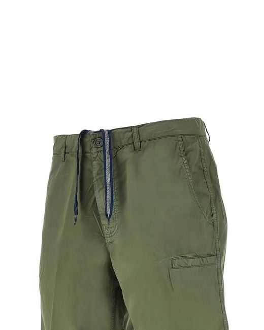 Aspesi Green Drawstring Bermuda Shorts for men