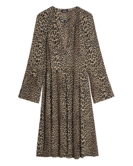 Zadig & Voltaire Rinas レオパード ミニドレス Brown