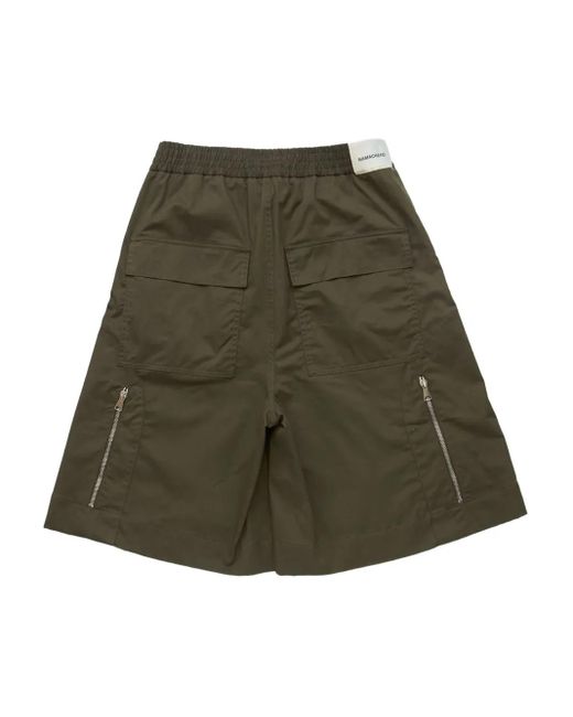 NAMACHEKO Green Parachute Bermuda Shorts for men