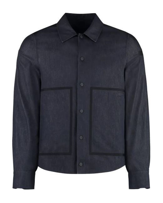 Giacca-Camicia Con Cuciture A Contrasto di Roberto Ricci Designs in Blue da Uomo