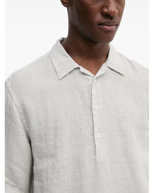 Barena Gray Short-Sleeve Polo Shirt for men