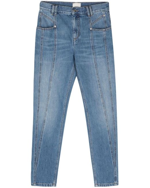 Isabel Marant Nikira Tapered Jeans in het Blue