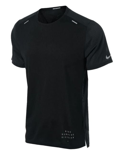Nike Rise 365 Run Division "Black/Black" T-Shirt für Herren