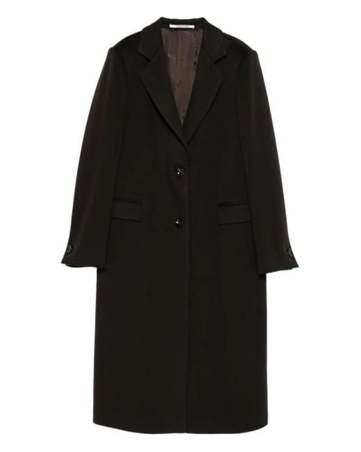Tagliatore Black Amanda Button Pocket Coat