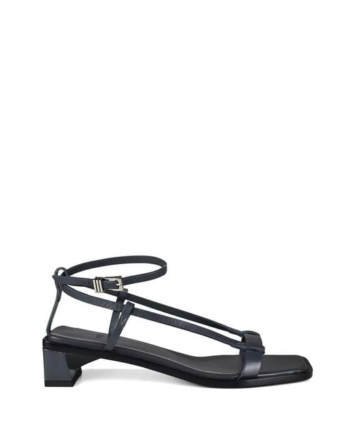 ANEST COLLECTIVE White Crossover Strap Linea Sandals