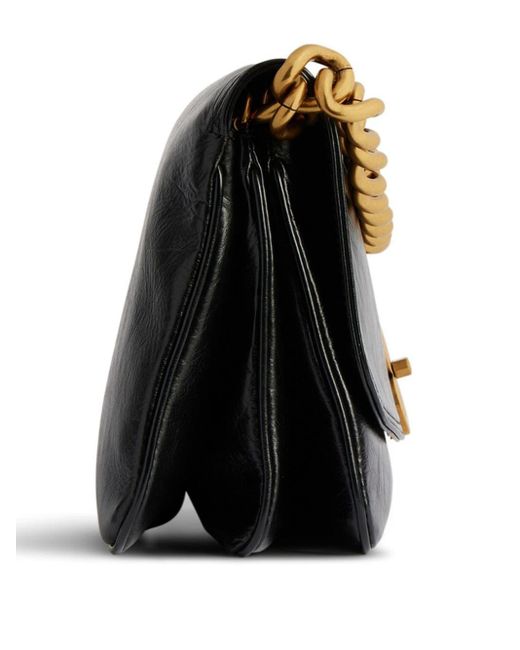 Balenciaga Black Medium Bb Soft Shoulder Bag