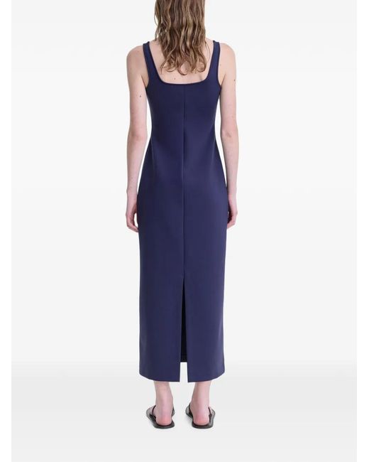 FFORME Blue Kara Square-Neck Dress