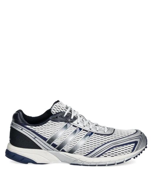 Adidas White Adizero Adios Og Mesh-Panel Sneakers