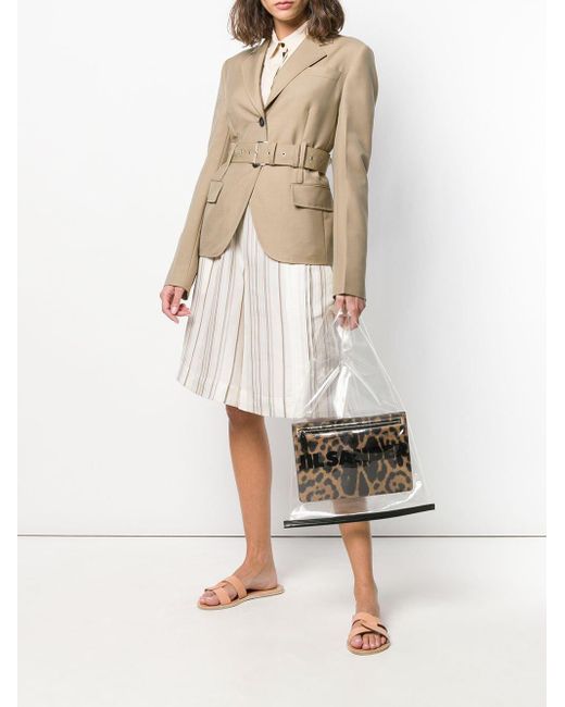 jil sander clear bag